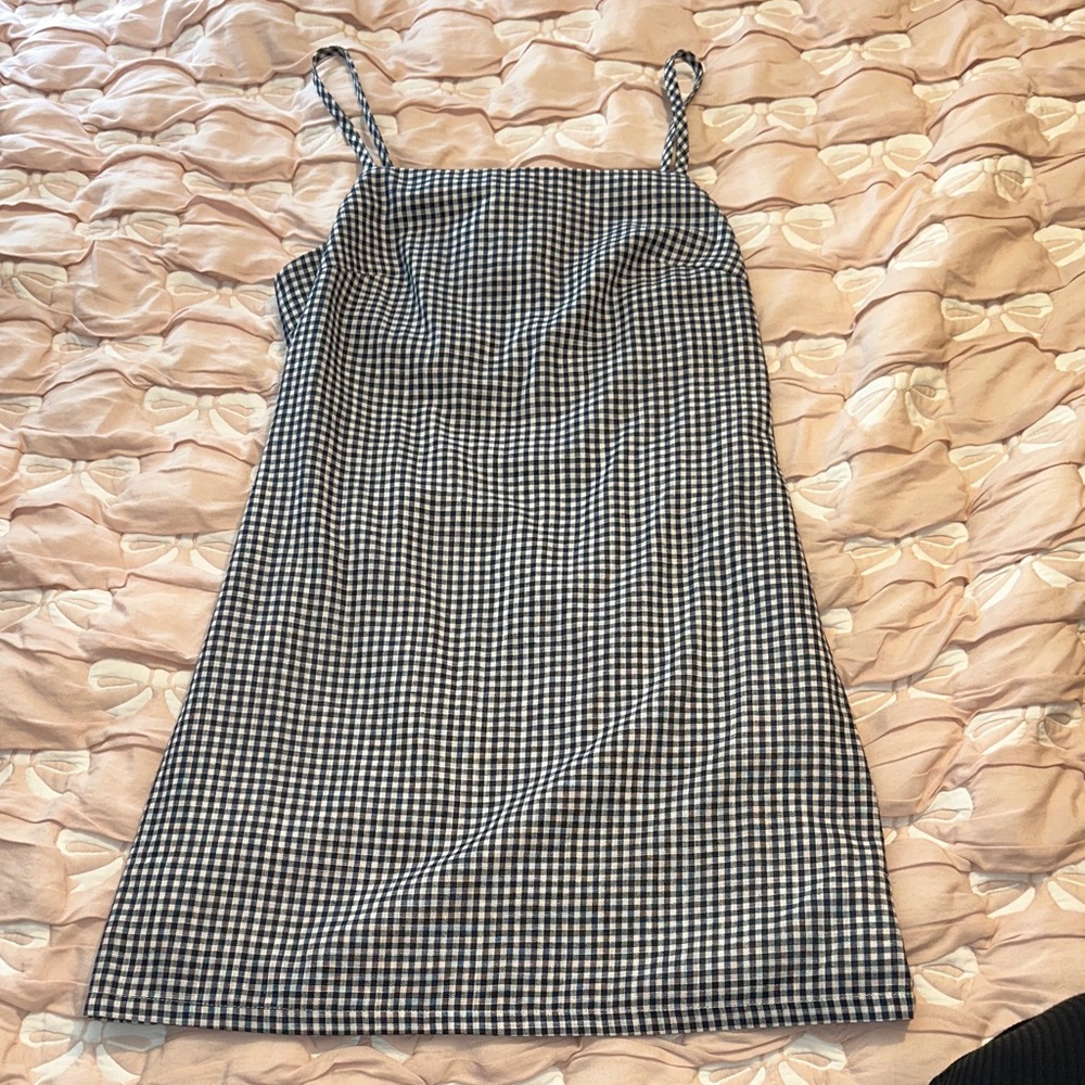 Elodie Blue/black and White Mini Dress